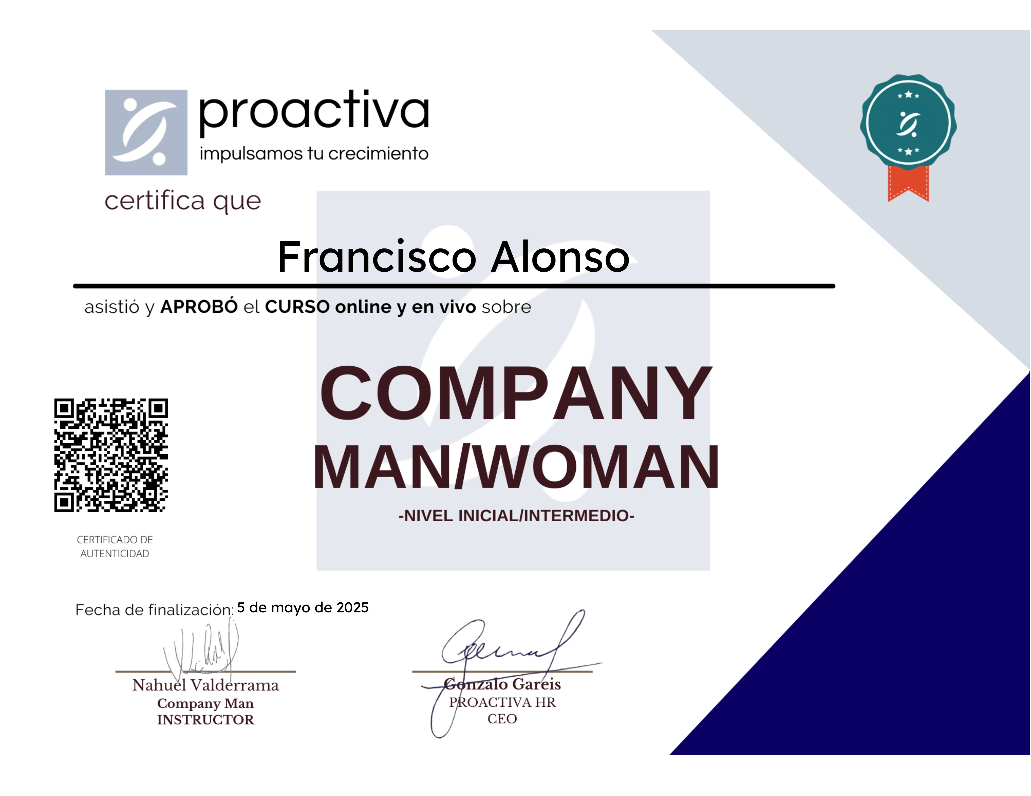 Company Man/Woman (0325)